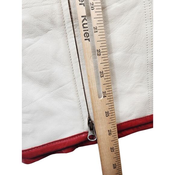 Hein Gericke Leather Motorcycle Jacket Size 14 Racing Quilted Lining Retro Biker - Picture 8 of 16